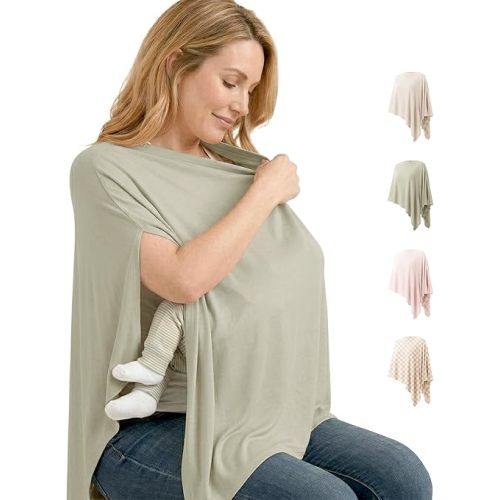 Niceye Chic Nursing Cover for Breastfeeding, Wearable Nursing Scarf for Confident Public Feeding, Soft Breastfeeding Cover for Moms