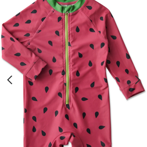Melon Baby Long Sleeve Zip Bathers