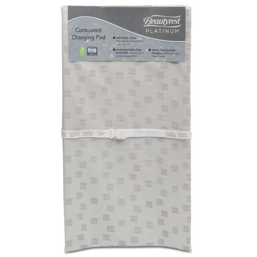 DELTA CHILDREN Beautyrest Platinum Waterproof Contoured Changing Pad