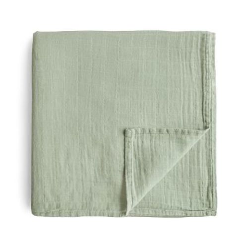 Mushie Organic Cotton Muslin Swaddle Blanket