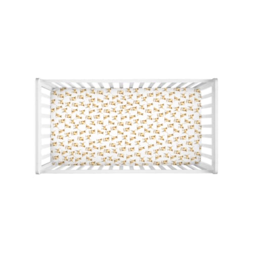 Yellow Lab Crib Sheet