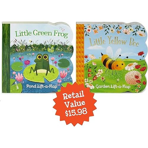 Little Green Frog & Little Yellow Bee 2-pack - A Lift-a-Flap Board Book Bundle Set for Babies and Toddlers, Ages 1-4 (Chunky Lift a Flap) Board book – March 15, 2017
