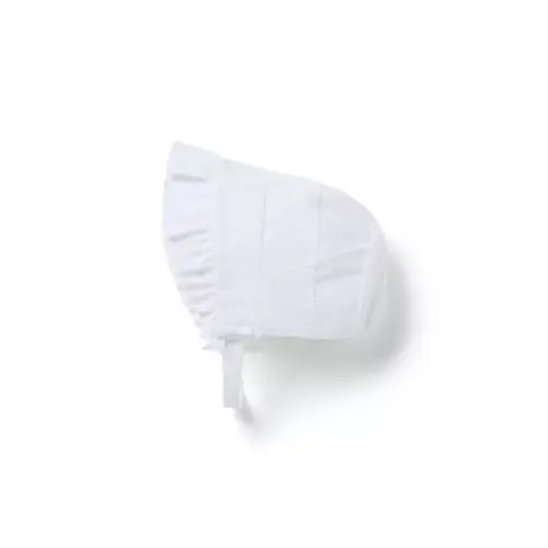 Baby White Baby Smocked Bonnet by Janie and Jack