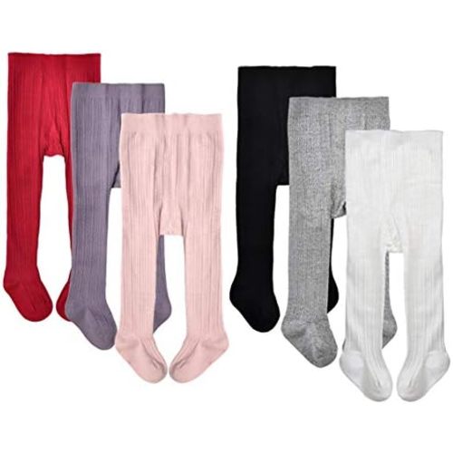 EPEIUS Baby Girl Tights Cable Knit Cotton Seamless Footed Leggings 0-6Y