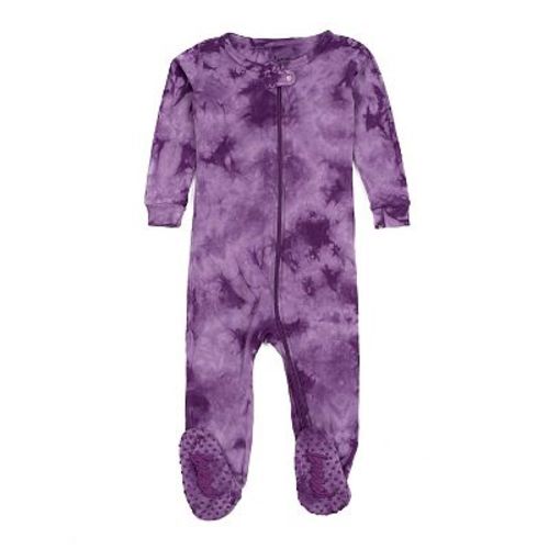 Leveret Kids Footed Cotton Pajama Tie Dye Girls