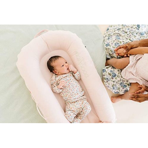 DockATot Deluxe+ Dock - The All in One Portable & Lightweight Baby Lounger - Suitable from 0-8 Months (Strawberry Cream)