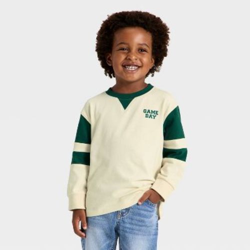 Toddler Boys' Long Sleeve Textured Knit T-Shirt - Cat & Jack™