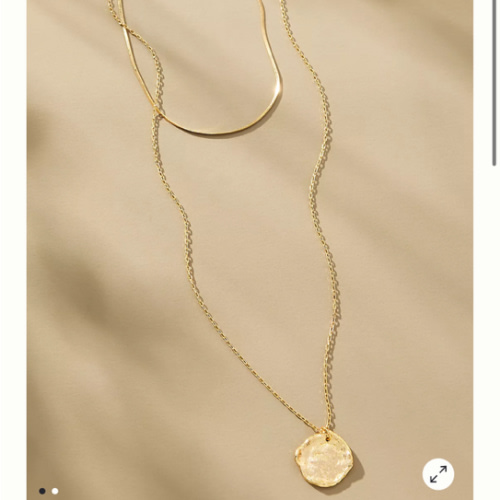 Double Chain Pendant Necklace | Anthropologie