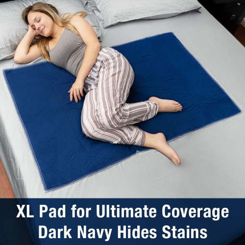 Inspire Waterproof Mattress Pad Protector, Dark Colored to Hide Stains, Extra Large 34 x 54 – Quilted, Washable, Reusable Underpad | Bed Pad Protection Absorbent for Incontinence - for Adults and Kids