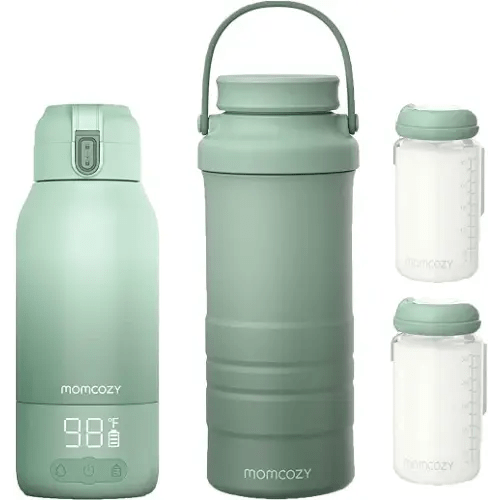 Momcozy Portable Milk Warmer for Travel & Momcozy 22oz Portable Breast Milk Cooler for Outdoor