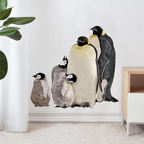 Penguin Family Wall Decal Animal Wall Sticker