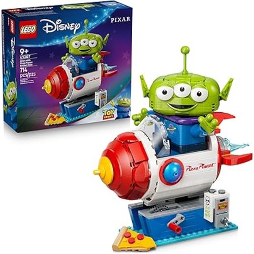 LEGO Disney and Pixar Toy Story Alien with Pizza Planet Rocket Ride - Building Toy for Girls & Boys, Ages 9+ - Disney Gift Idea - Kids Bedroom Decor - 43307