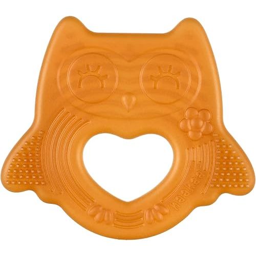 haakaa Silicone Owl Teether,Food-Grade Smiling Teething Toy for Infants, Soft Chew Toys for Babies, BPA Free, Toy for 3 Months+