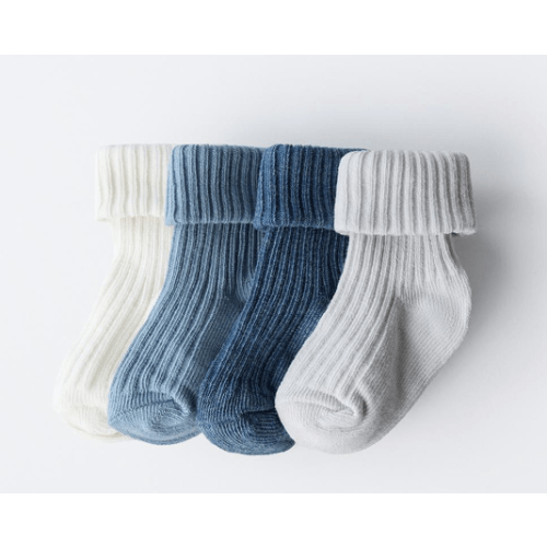 FOUR-PACK OF COLOR SOCKS - Blue marl | ZARA United States