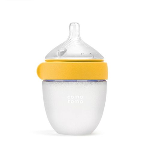 Comotomo Silicone Baby Bottle Gen 2 - Yellow - 5 fl oz