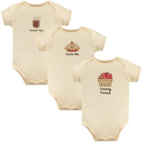 Touched by Nature Baby Boys' Organic Cotton Bodysuits Bodysuit, 3 Pack