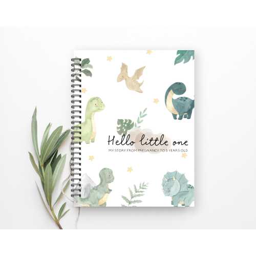 Baby Book, Baby Books, Baby Shower, New Mom, Mom Gift, Baby Memory Book, Baby Shower, Baby Boy, Baby Girl, Dinosaurs Nursery Decor, C36A