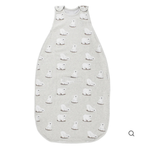 Woolino Ultimate Baby Sleep Bag - Polar Bears, 0-2 Years