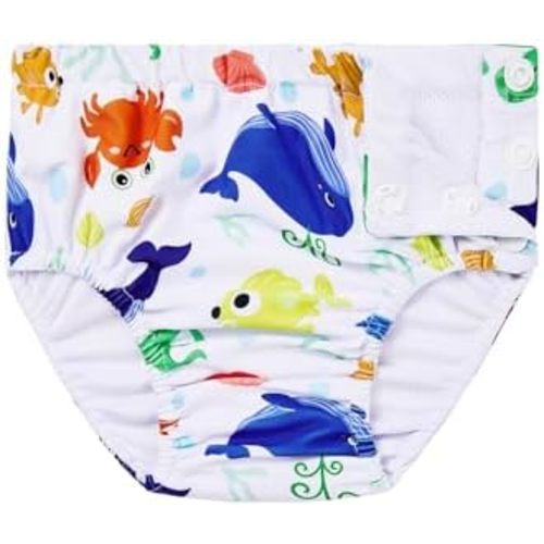 Durio Reusable Swim Diapers for Baby Toddler Newborn Washable Water Diapers for Swimming Beach Essentials
