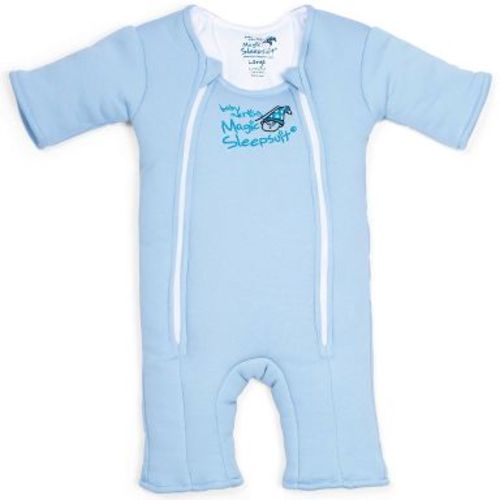 Baby Merlin's Magic Sleepsuit Wearable Blanket - Cotton - L - Blue