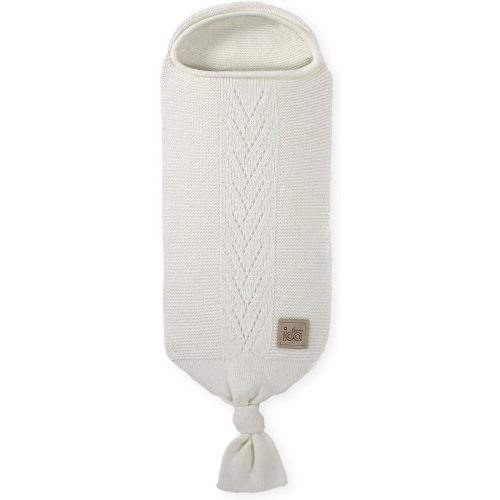 Cocoon Baby Blanket – Soft Hattush Yarn Baby Swaddle Sack (Ecru)