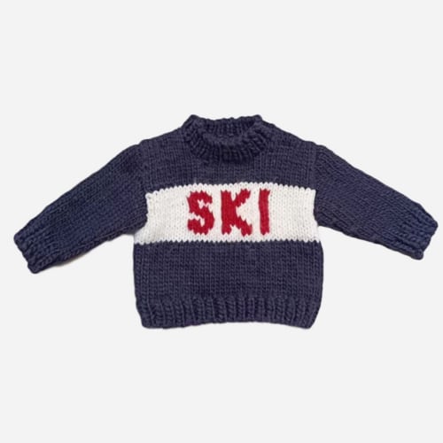 Navy Ski Sweater