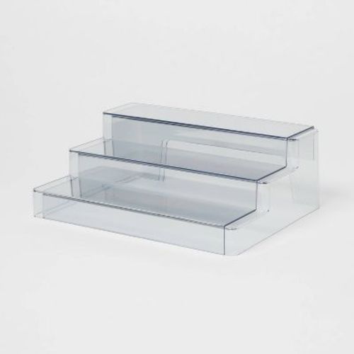 Plastic 3-Tier Expandable Shelf Clear - Brightroom™: Kitchen & Pantry Organizer, Polyethylene, Spot Clean, 13.5" Width