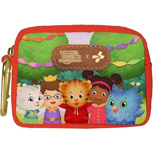 KeepGoing Daniel Tiger’s Small Travel First Aid Kit Kids – 60 Pc. Mini First Aid Kit for Purse, Diaper Bag, & Backpack with Latex-Free Bandages – 4 Oz., & 4.5 x 3.5 x 2 in, TSA-Approved