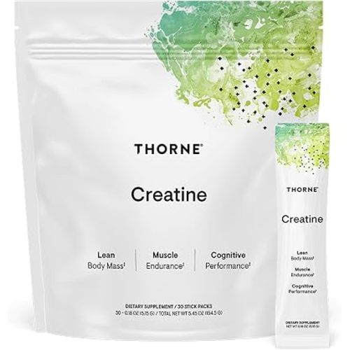 THORNE Creatine, Micronized Creatine Monohydrate Powder, 30 Servings