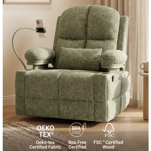 Lullapod Nursery Recliner | Moss Green