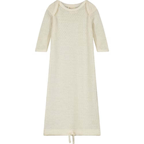 Merino Pointelle Sleeping Gown | Natural