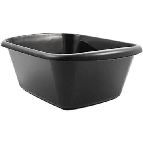 Camco RV/Marine Mini Dish Pan | Holds Up to 9 Quarts | Dishwasher Safe | Black (43515)
