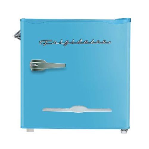 Frigidaire 1.6 cu ft Retro Fridge With Side Bottle Opener Blue: Compact Dorm Refrigerator, Manual Defrost, Reversible Door