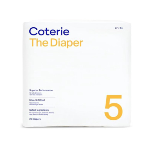Coterie Size 5 Diapers, 22 Ct