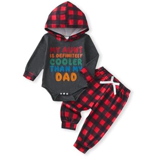 NZRVAWS Newborn Baby Boy Clothes Infant Boy Clothing Hoodie Sweatshirt Long Pants Outfit Set Fall Winter 0-18M