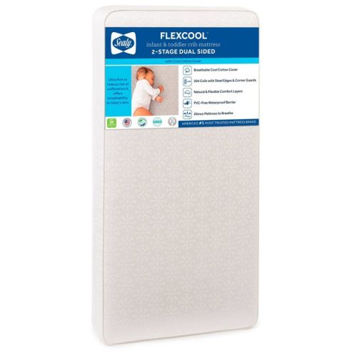 Sealy FlexCool 2-Stage Crib & Toddler Mattress