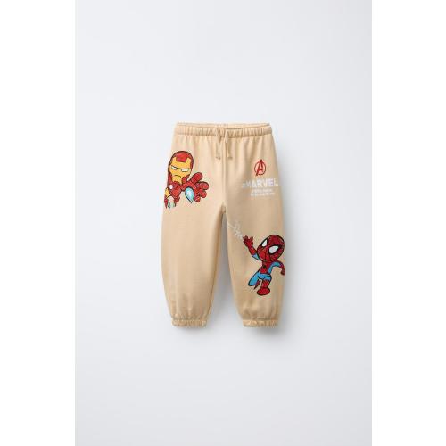 THE AVENGERS © MARVEL JOGGER PANTS - Light beige | ZARA United States