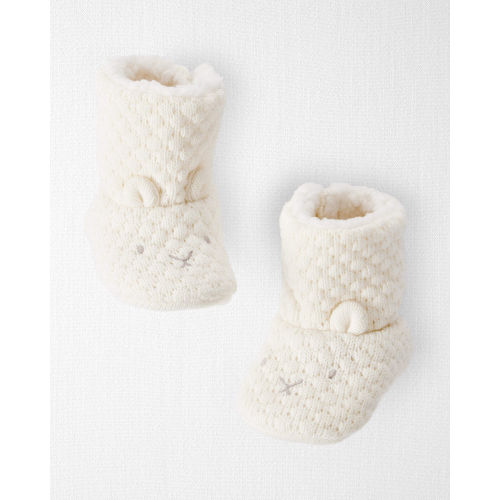 Baby Organic Cotton Sweater Knit Booties - Little Planet | Carter's