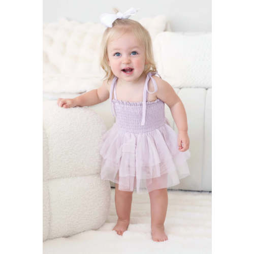 Smocked Tutu Bodysuit | Periwinkle