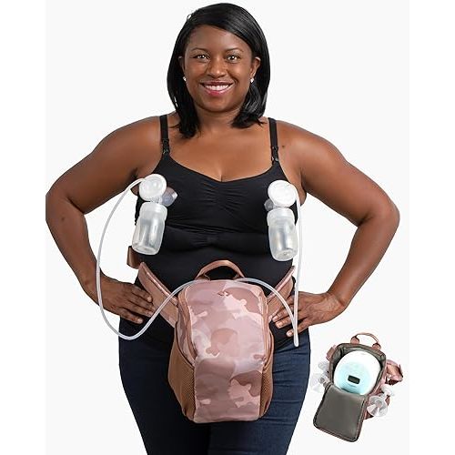 Pump-A-Porter Portable Breast Pump Bag | Belt Bag | Turns Electric Pump into Hands-Free Wearable Breast Pump | Fits Spectra S1, S2, Synergy Gold, Motif Luna, Ameda Pearl, Unimom Opera
