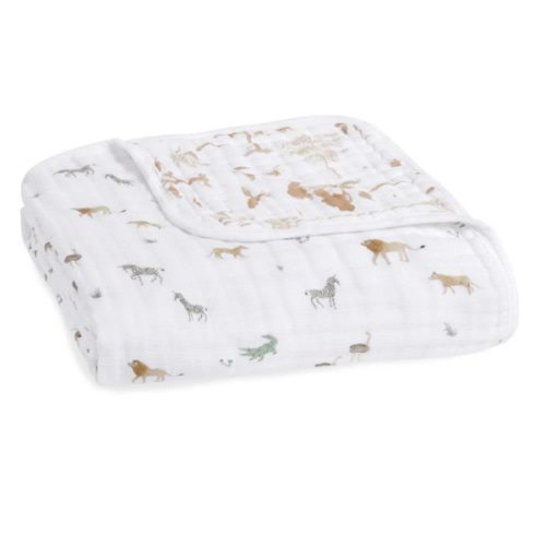 Safari Dreams Organic Cotton Muslin Blanket | aden + anais