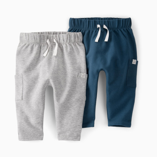 Little Planet Joggers (2 Pack) - Heather Grey, Deep Teal