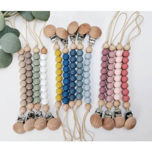 Silicone Pacifier Clip / Rubber Pacifier Clip / Rubber Paci - Etsy