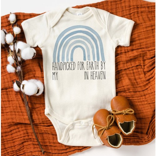 Handpicked for Earth by My "PERSONALIZED NAME" in Heaven Baby Bodysuit