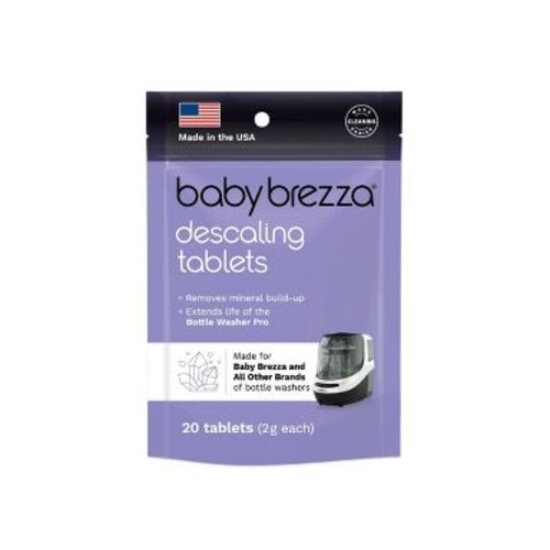 Baby Brezza Unscneted Bottle Washer Pro Descaling Tablets - 20ct: Appliance Cleaners, Stainless Steel, Tablet, Removes Limescale