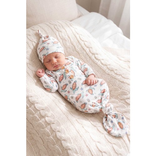 Newborn Baby Knot Gown