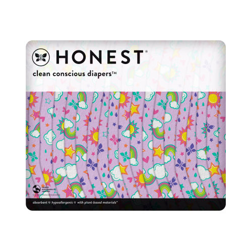 Honest Wetness Indicator Diapers - Plant-Based & Fragrance-Free | Honest