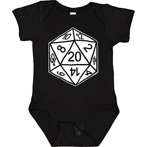 inktastic 20 Sided White Dice Baby Bodysuit - Gus Fink Studios