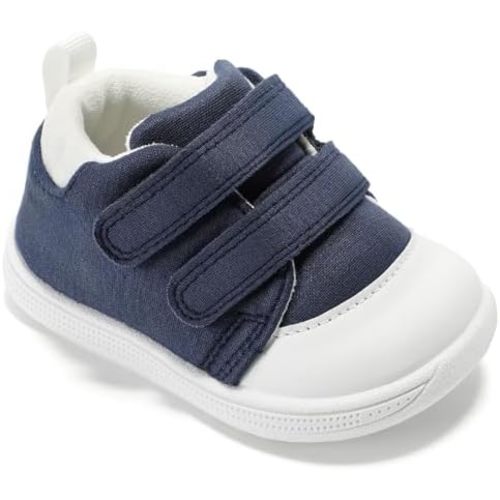 STQ Baby Shoes First Walking Boys & Girls Toddler Wide Toe Box Barefoot Indoor Non-Slip Sole Soft Mesh Breathable Lightweight Newborn Chubby Infant Babies 6-24 Months