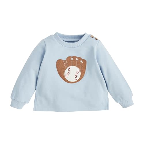 Mud Pie Boys' Mud Pie Children's Baseball Applique Sweatshirt